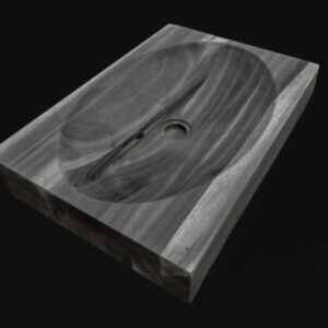 Прямоугольная деревянная раковина | Мореный дуб (RA209)