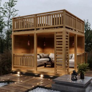 деревянная беседка