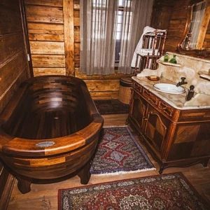 Деревянная ванна