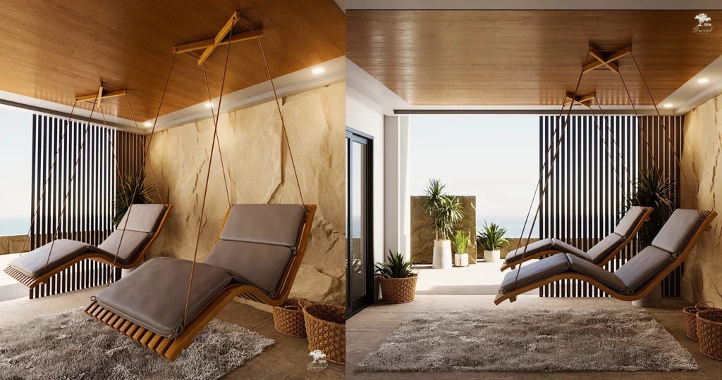 шезлонг деревянный