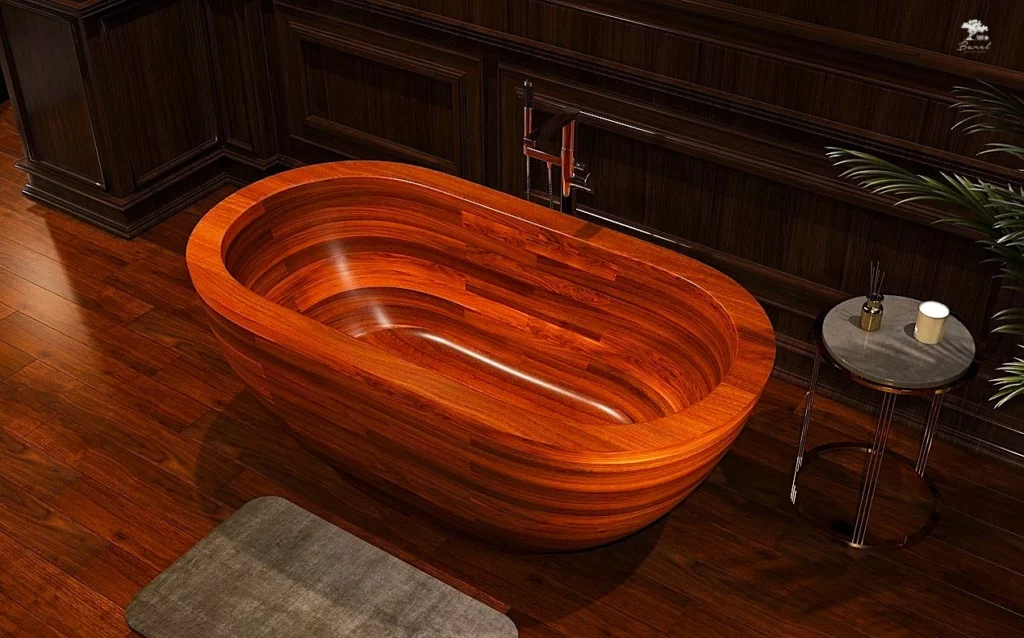 ванна из дерева